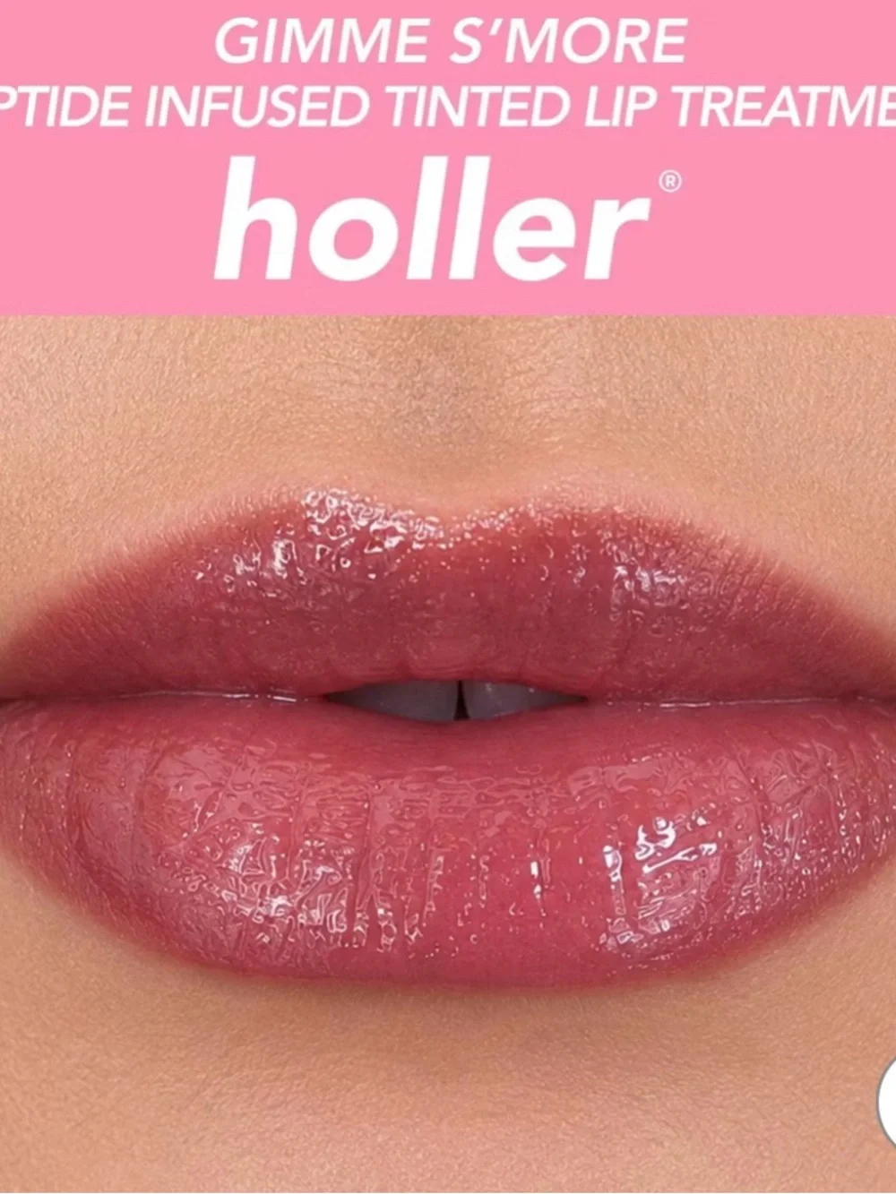 Holler Peptide Plump Up Lip Treatment Keychain - 10ml w/Toasted S'mores Scent